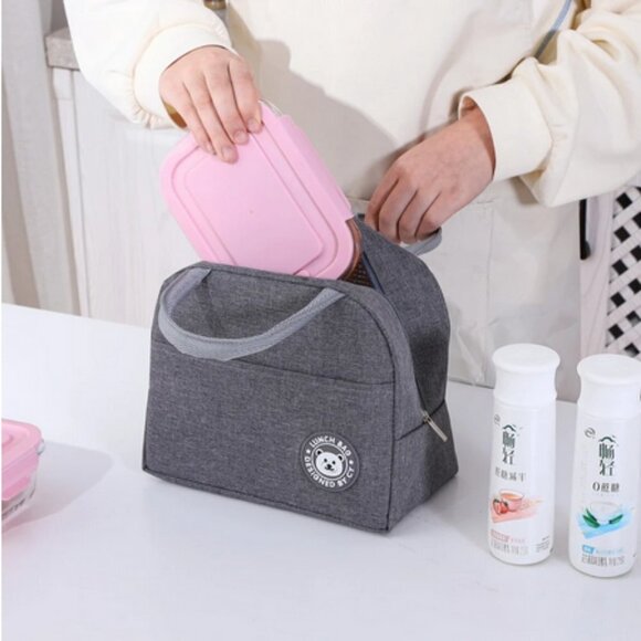 🌷2 for $35🌷New Lunch Bag Aluminum Foil Insulation Lunch Bag Thickened Walls - Picture 4 of 16